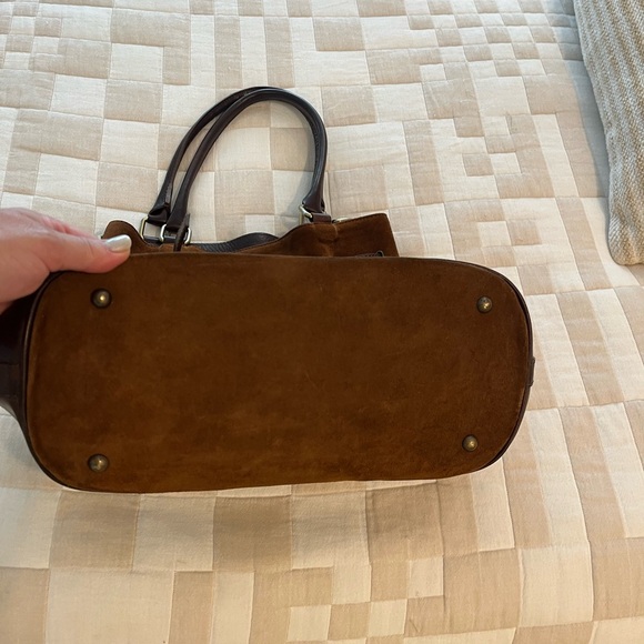 Sundance Brand Elegant Brown Suede Tote Bag - Vintage - Picture 2 of 5
